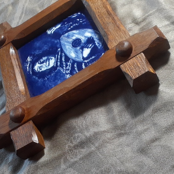 Frans Hals Art Repro Dutch Dleft Blue Tile Decor From Holland Small - Picture 5 of 11